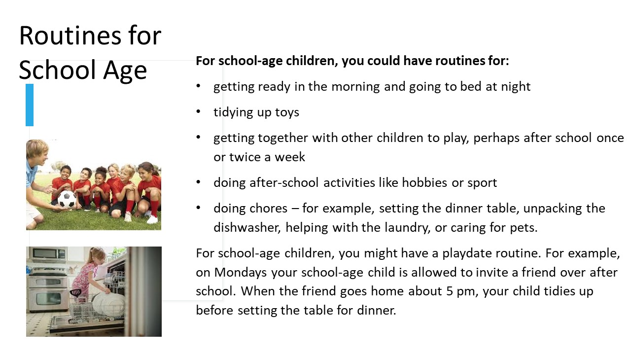 Routines for School Age