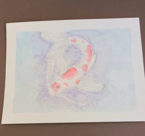 Ella's Koi Fish artwork