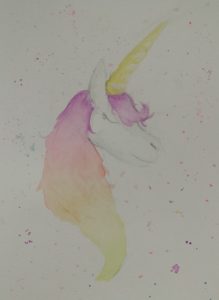 Ella's drawing of a unicorn