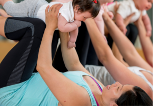 mom and baby pilates