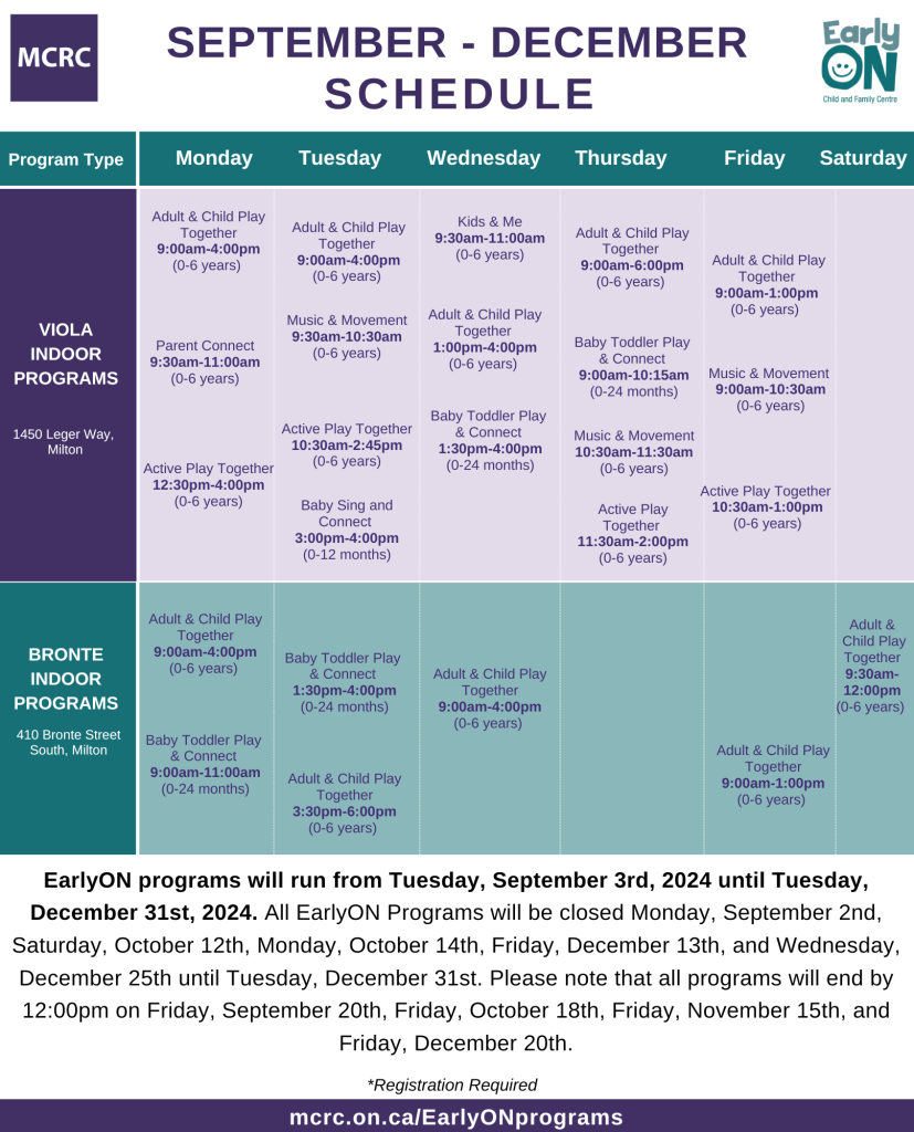 Edited EarlyON Schedule Sept-Dec 2024 pg 1 (1)