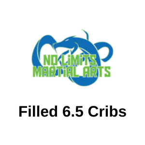 No Limits Martial Arts logo with text - Filled 6.5 Cribs