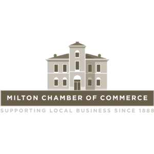Milton Chamber of Commerce logo. Supporting local business since 1888. 