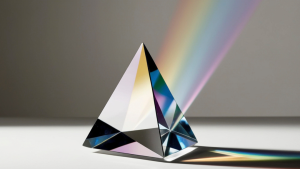 Prism with rainbow