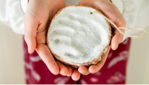 salt dough hand print ornament